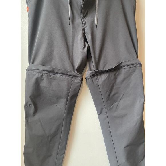 American Outdoorsman Men’s Large Dark Gray Cargo Convertible Zip-Off Pants - Picture 6 of 7